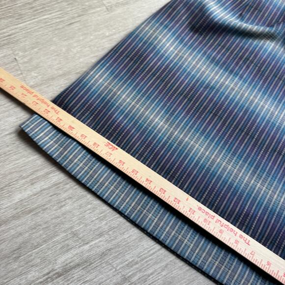Pendleton Virgin Wool Skirt Trippy Striped Blue Violet Women's 6 Petite USA Made - Picture 5 of 6